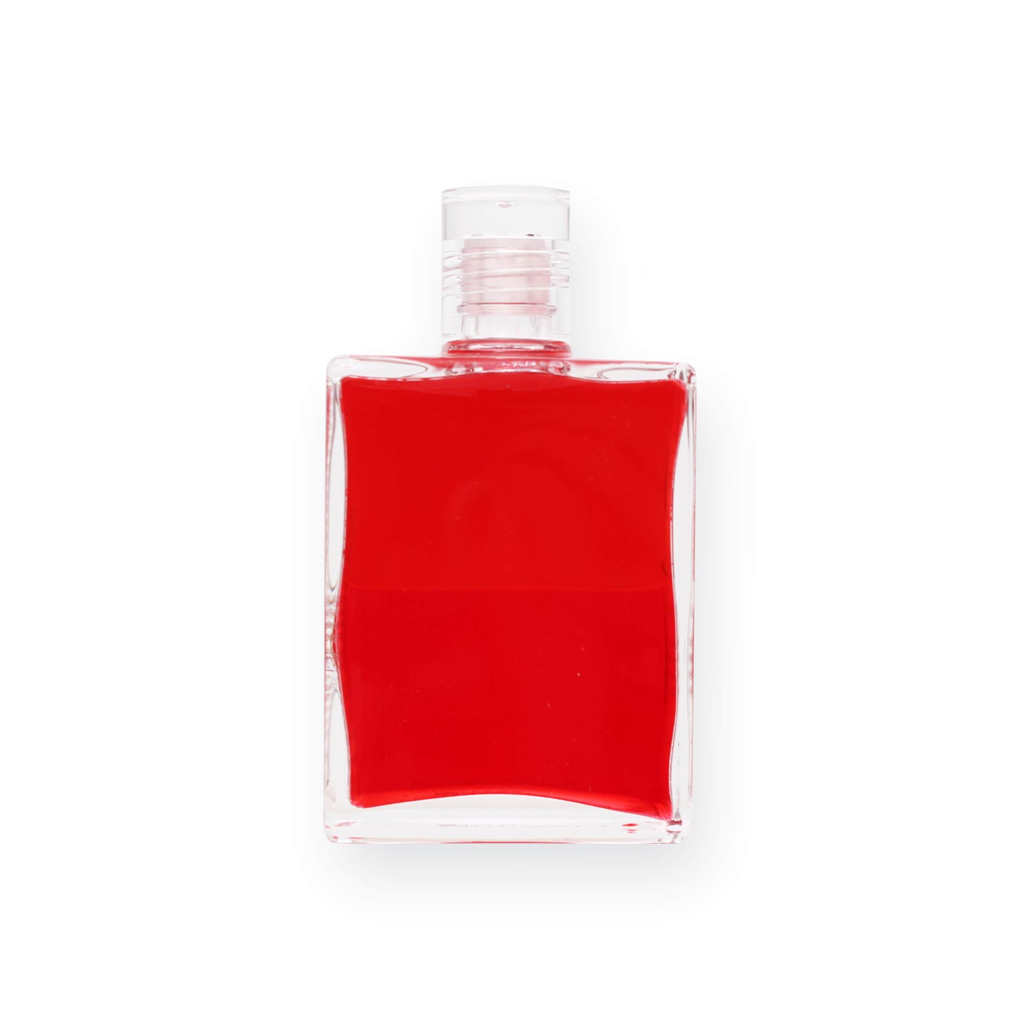 Rote Flasche für Energiearbeit, um positive Schwingungen und energetische Balance zu fördern.