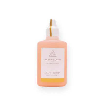 Aura-Soma Lady Portia Flasche für Balance und Energiearbeit, unterstützt harmonische Farbausstrahlung und energetische Heilung.