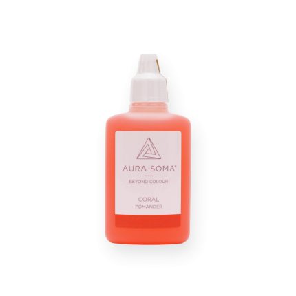 Aura-Soma Coral Pomander für Energiearbeit und Farbharmonisierung. Ideal zur Unterstützung spiritueller Praktiken.