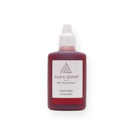 Aura-Soma Deep Red Pomander für Energiearbeit, ergänzt spirituelle Praxis mit harmonisierender Energie und Farbkraft.