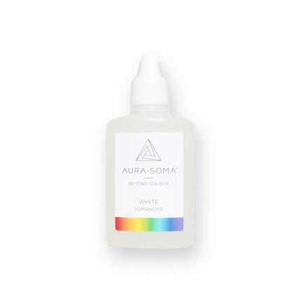 Aura-Soma White Pomander für Energiearbeit, unterstützt Harmonie und Balance in der spirituellen Praxis.