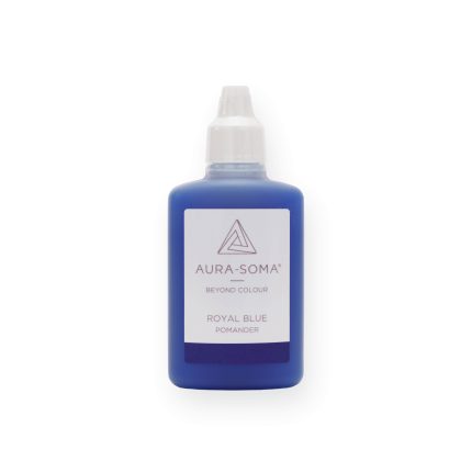 Aura-Soma Royal Blue Pomander-Flasche für Energiearbeit und Balance in der Farbheilung.