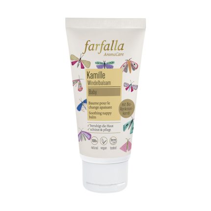 Bio-Windelbalsam für Babys mit Kamille, ideal für sanfte Pflege und Energiearbeit. Schützt und beruhigt die Haut.