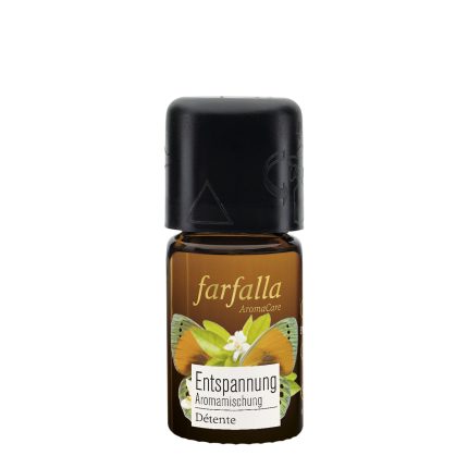 Flasche mit Entspannungs-Aromamischung für Energiearbeit und innere Balance, ideal zur Unterstützung von Entspannung.